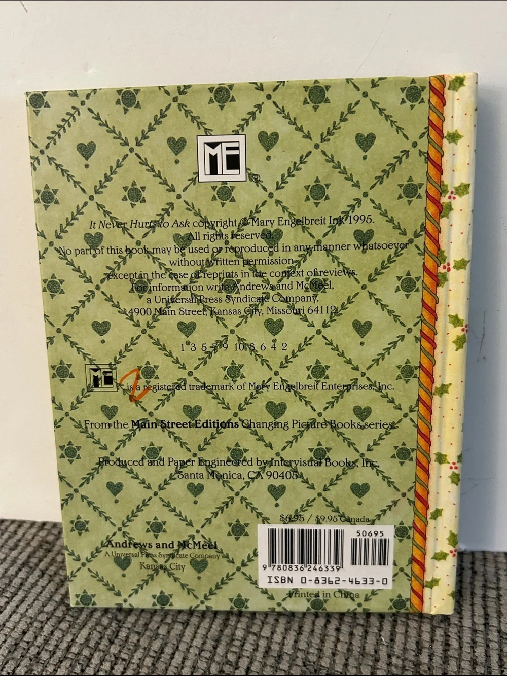 Mary Engelbreit book It Never Hurts to Ask Christmas hardcover collectible